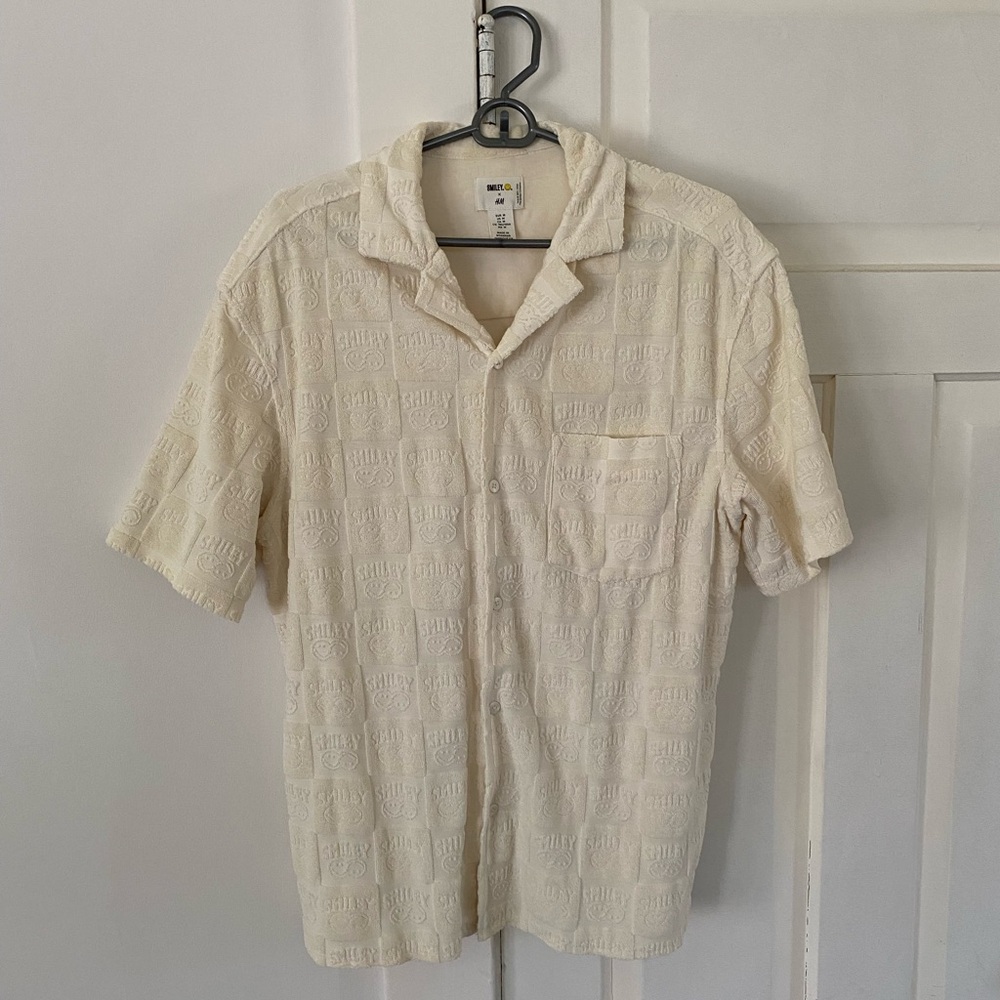 Smiley Terry Button Up - Picture 2 of 7
